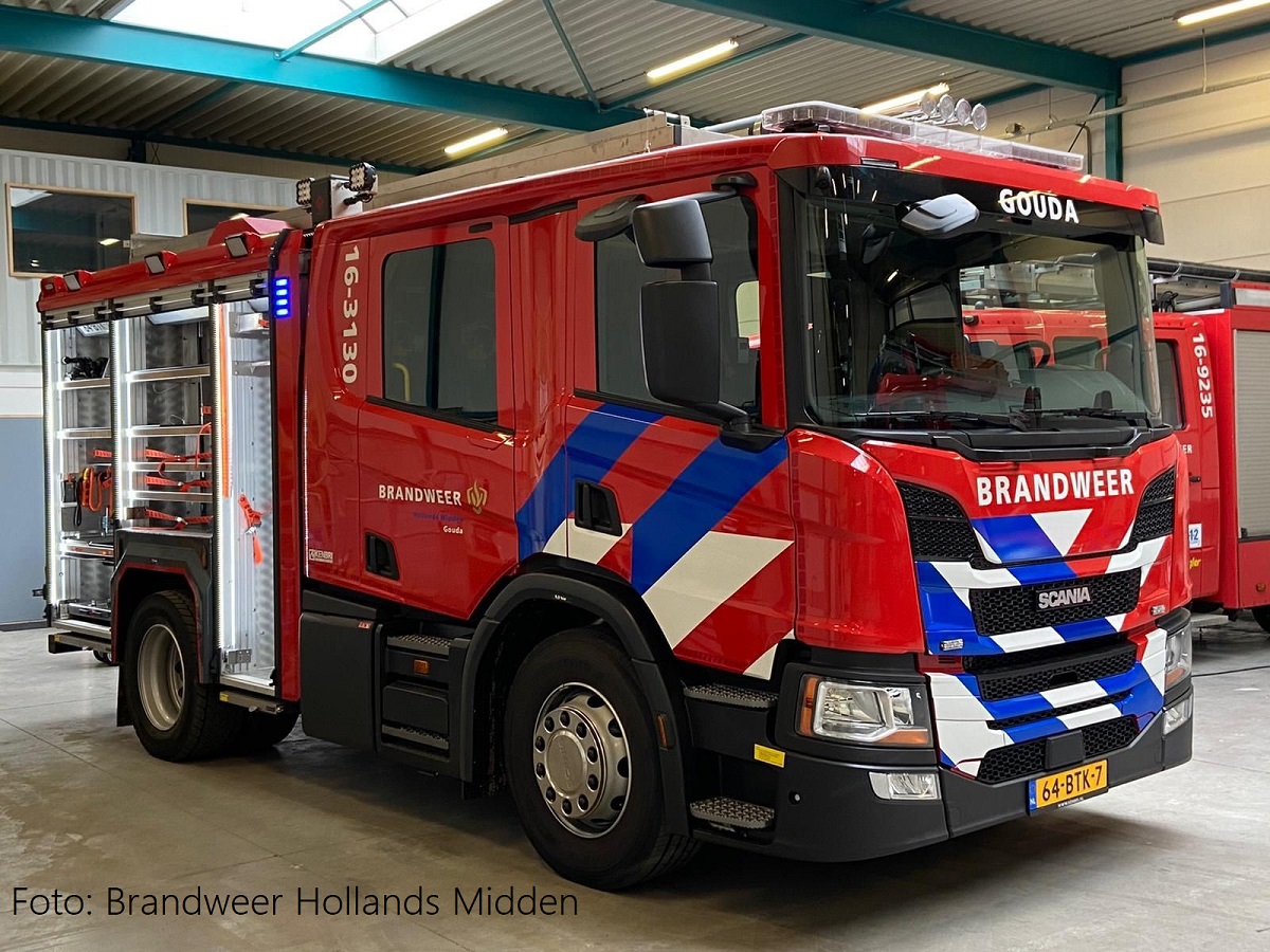 Lees meer over het artikel Nieuwe tankautospuit voor Gouda: Brandweer Hollands Midden moderniseert