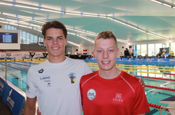 Lees meer over het artikel Bodegravers Roan en Bjorn in actie op NK Zwemmen