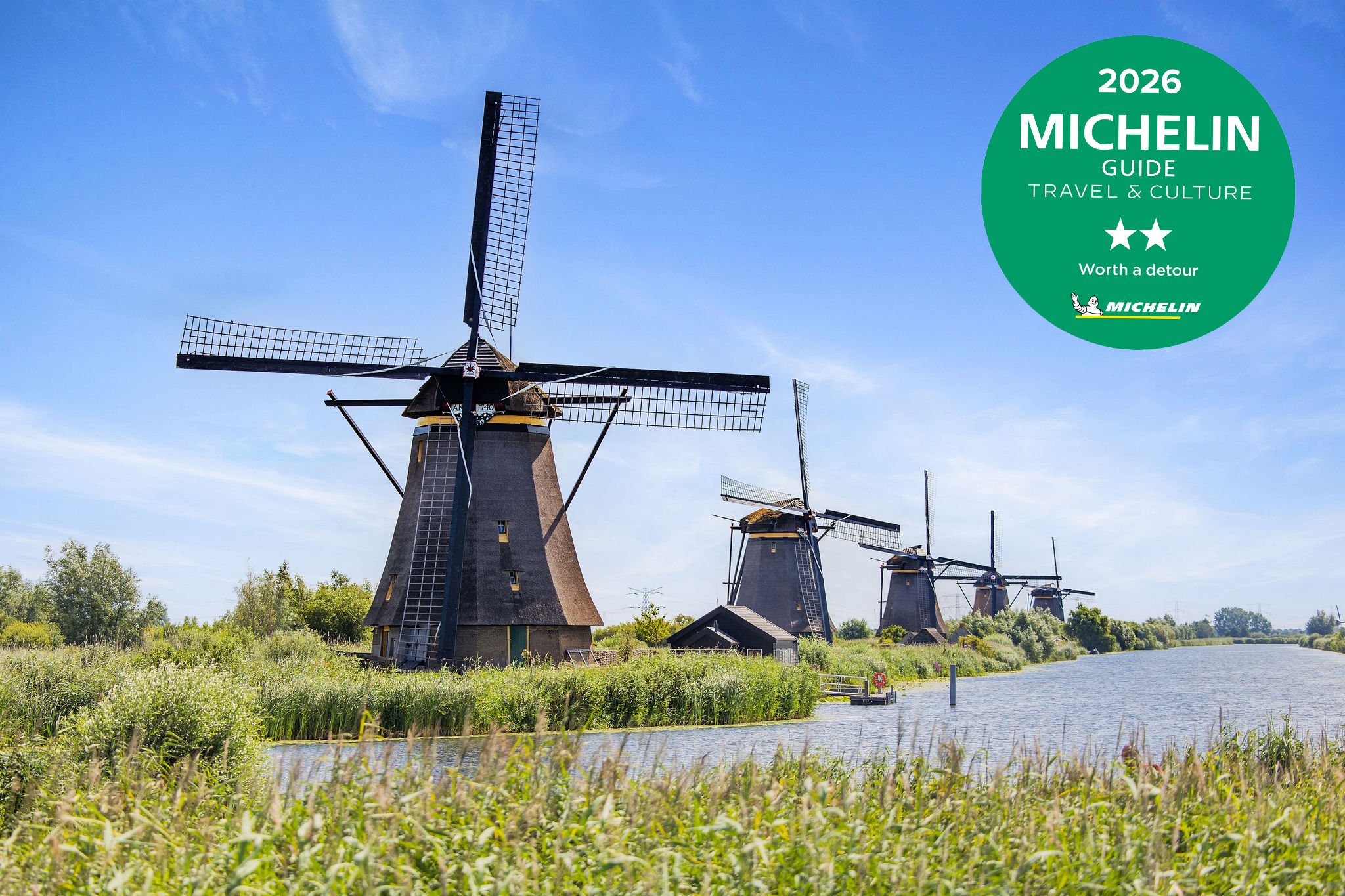 Lees meer over het artikel Werelderfgoed Kinderdijk bekroond met twee Michelinsterren